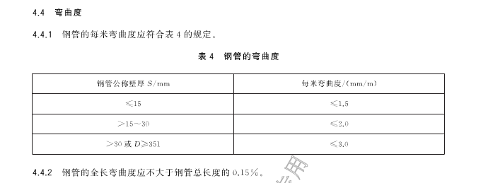 冷拔無縫鋼管直線度國家標(biāo)準(zhǔn)是多少